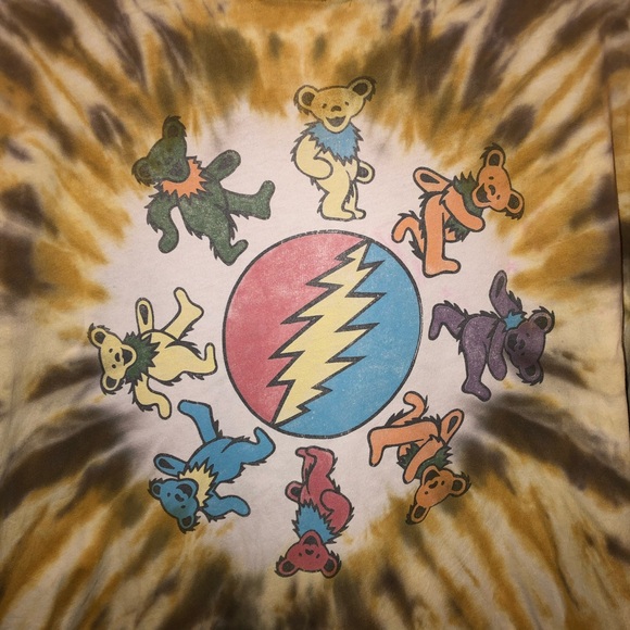 Daydreamer Letluv x Anthropologie Music Grateful Dead Band Tour Shirt Dress sz L - Picture 9 of 10